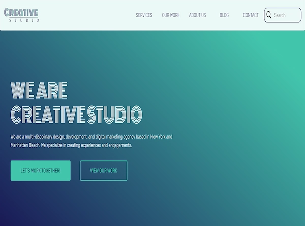 Creative Studio's Website Design Image